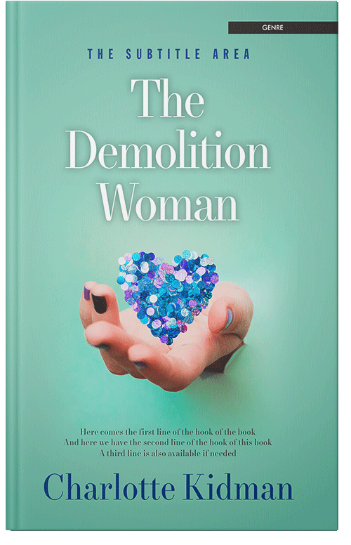 Front view of Premade Abstract Book Cover - Monte Carlo