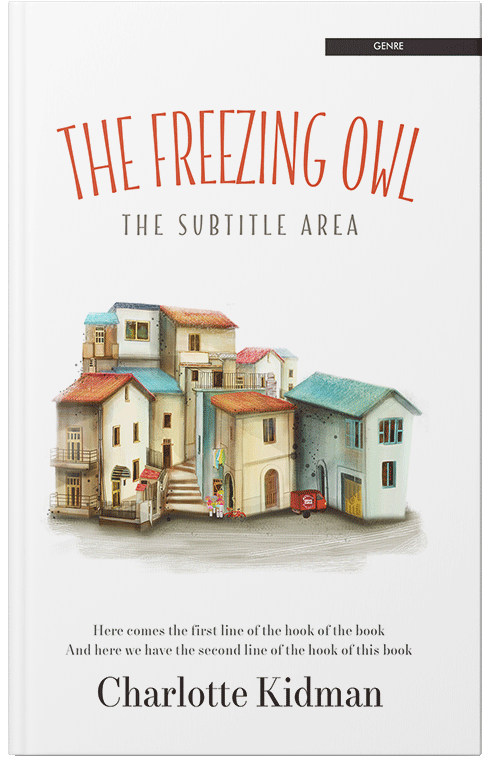 Front view of Premade Literary Fiction Book Cover - Moon Mist