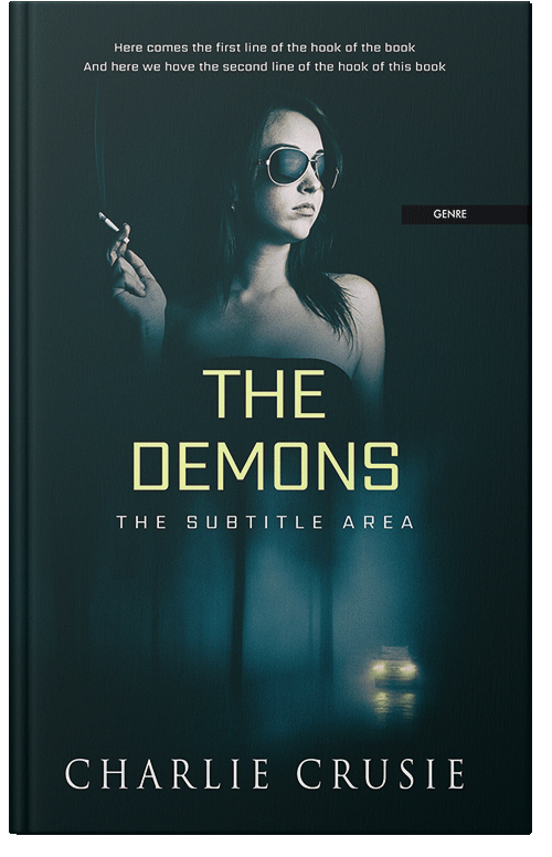 Front view of Premade Literary Fiction Book Cover - Black Pearl