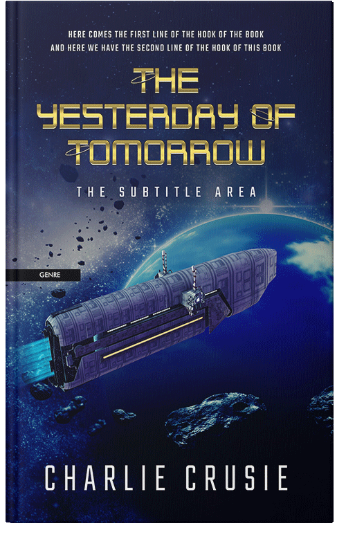 Front view of Premade Science Fiction Book Cover - Violet