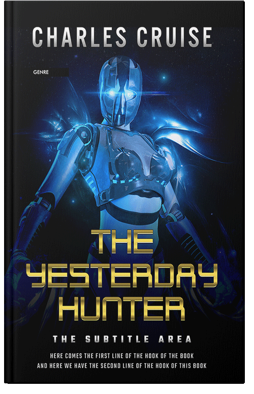 Front view of Premade Science Fiction Book Cover - Ebony