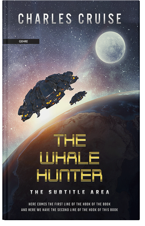 Front view of Premade Science Fiction Book Cover - Vanilla
