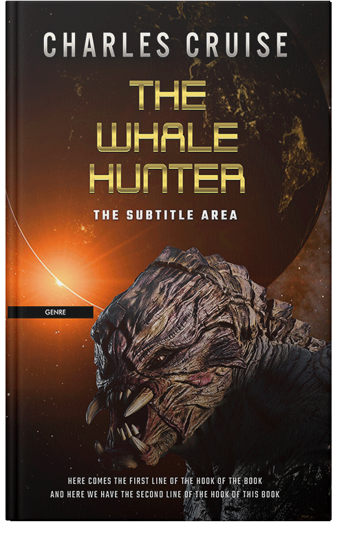 Front view of Premade Science Fiction Book Cover - Crowshead
