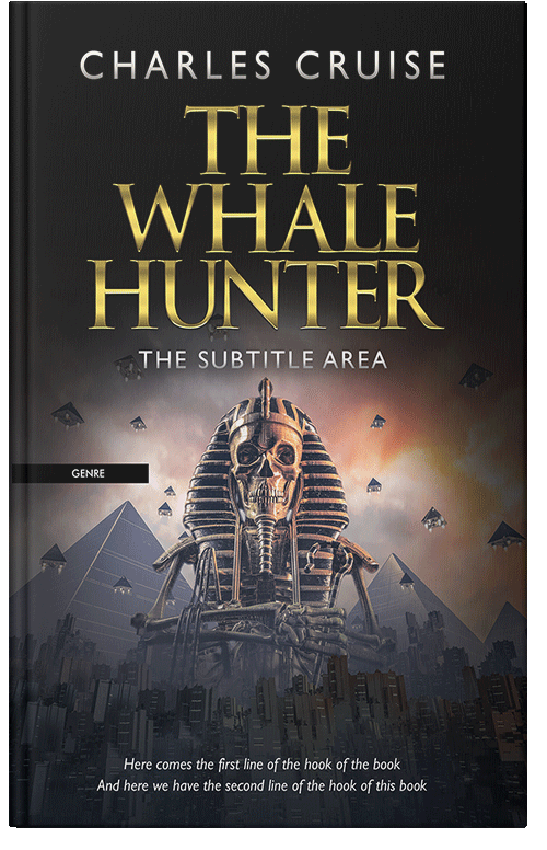 Front view of Premade Science Fiction Book Cover - Shark