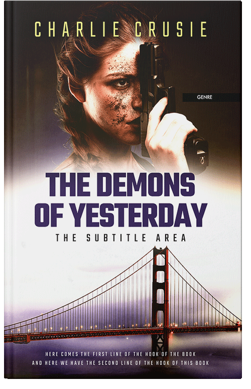 Front view of Premade Action & Adventure Book Cover - Cavern Pink