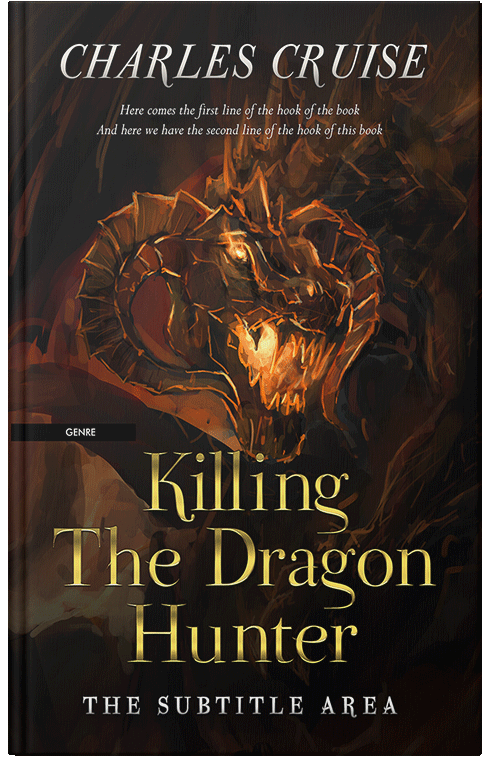 Front view of Premade Apocalyptica Book Cover - Asphalt