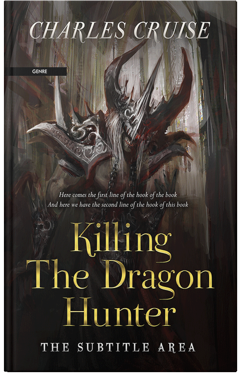 Front view of Premade Fantasy Book Cover - Zeus