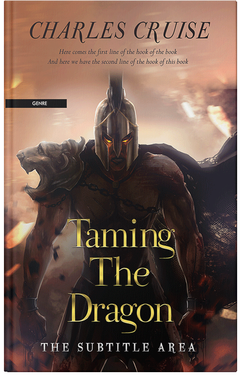 Front view of Premade Fantasy Book Cover - Tan