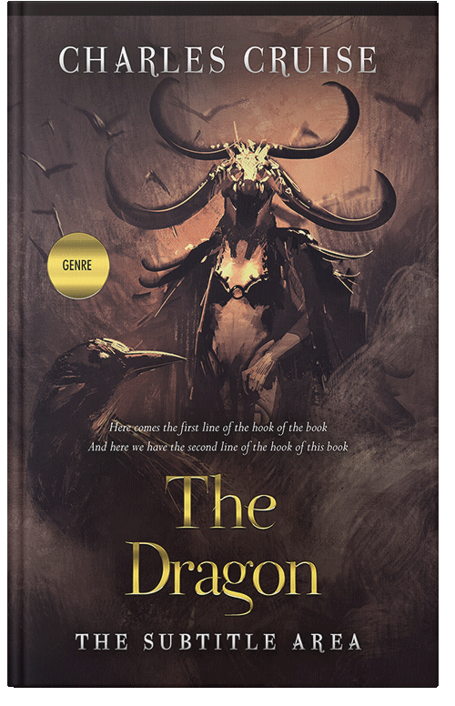 Front view of Premade Fantasy Book Cover - Cocoa Brown