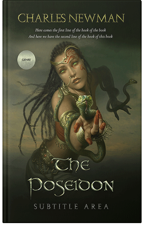 Premade Book Cover Black Olive