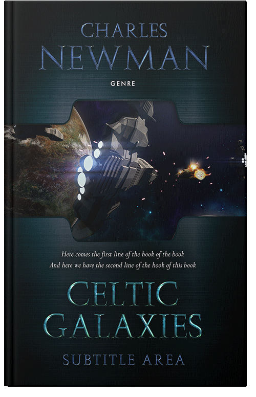 Front view of Premade Science Fiction Book Cover - Ebony
