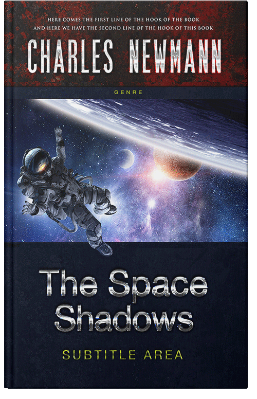 Front view of Premade Science Fiction Book Cover - Gray Suit