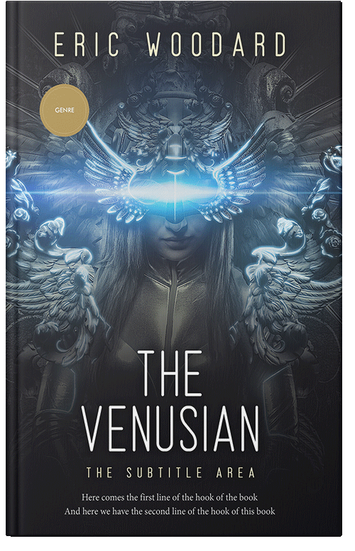 Front view of Premade Science Fiction Book Cover - Ebony Clay