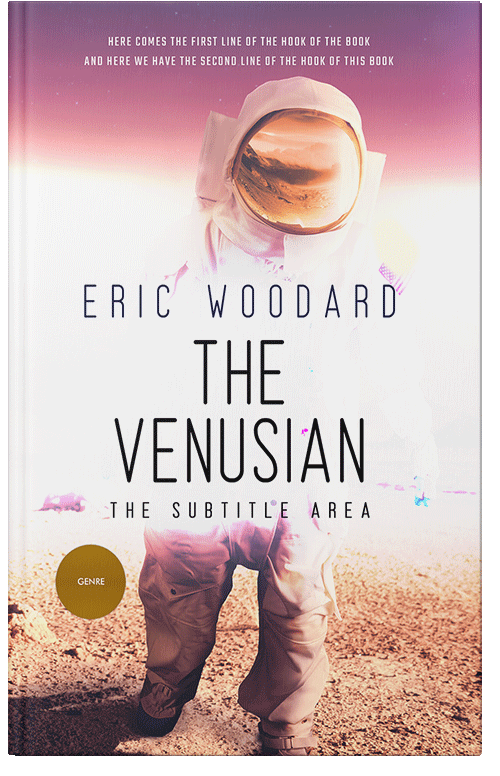 Front view of Premade Science Fiction Book Cover - Mandys Pink