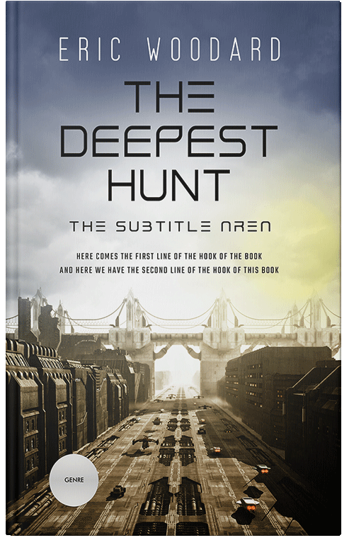 Front view of Premade Apocalyptica Book Cover - Timberwolf