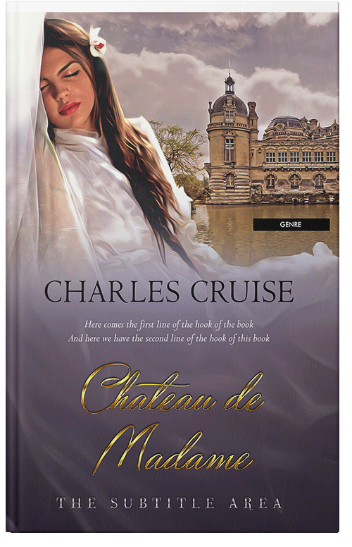 Front view of Premade Historical Book Cover - Spicy Pink