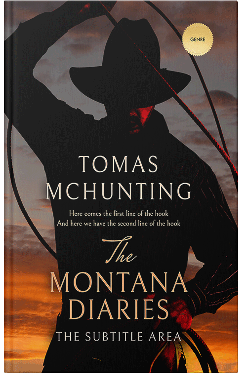 Front view of Premade Action & Adventure Book Cover - Tussock