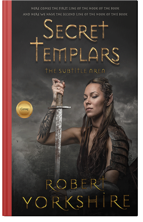 Front view of Premade Fantasy Book Cover - Dune