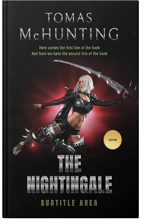 Front view of Premade Fantasy Book Cover - Quicksand