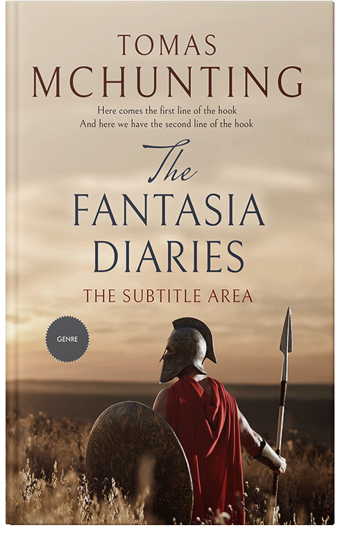 Front view of Premade Historical Book Cover - Grain Brown