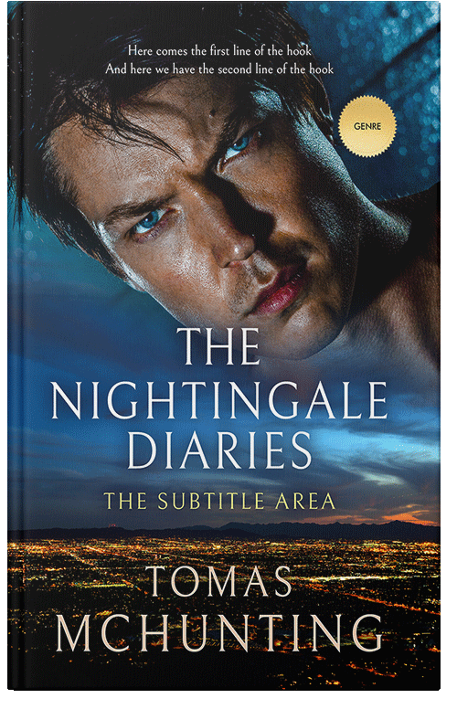 Front view of Premade Action & Adventure Book Cover - Mirage