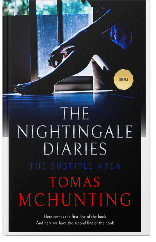 Front view of Premade Mystery & Thriller & Suspense Book Cover - Ebony