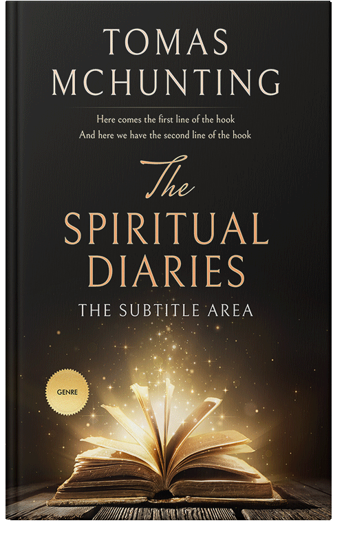Front view of Premade Religion & Spirituality Book Cover - Straw