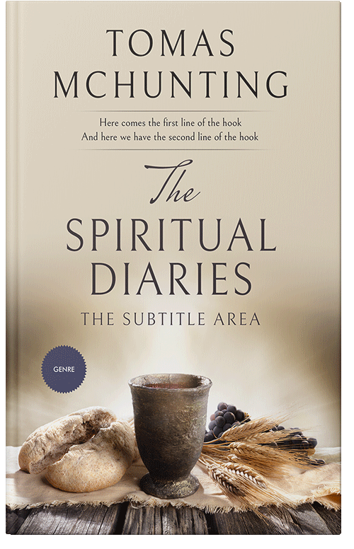 Front view of Premade Religion & Spirituality Book Cover - Bone