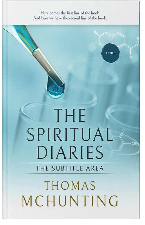 Front view of Premade Medical Book Cover - Aqua Island