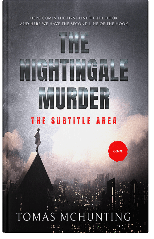 Front view of Premade Science Fiction Book Cover - Shark