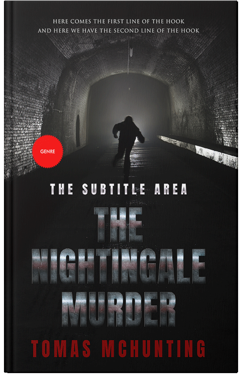 Front view of Premade Mystery & Thriller & Suspense Book Cover - Cod Gray