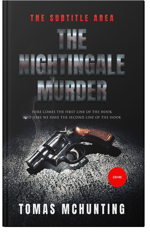 Front view of Premade Mystery & Thriller & Suspense Book Cover - Woodsmoke