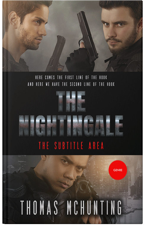 Front view of Premade Mystery & Thriller & Suspense Book Cover - Cod Gray