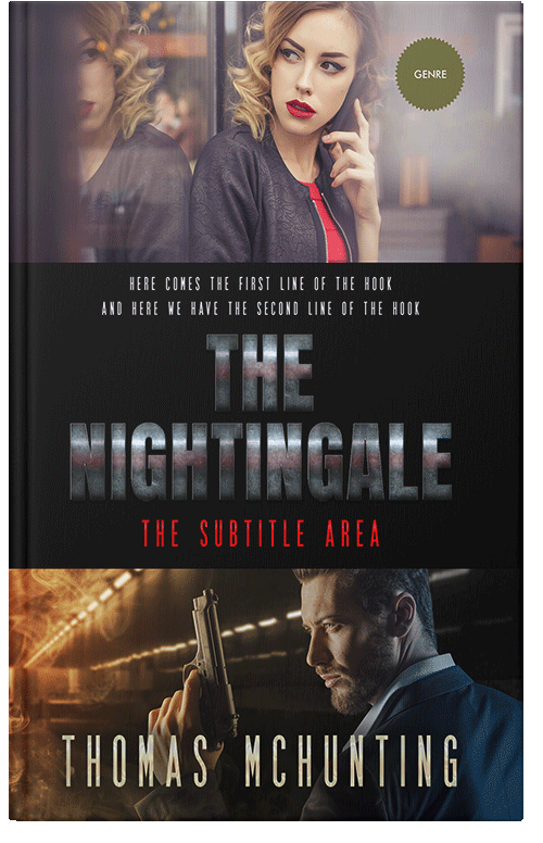 Front view of Premade Mystery & Thriller & Suspense Book Cover - Quicksand