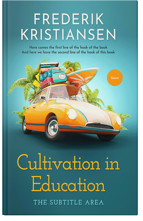 Front view of Premade Travel Book Cover - Paradiso