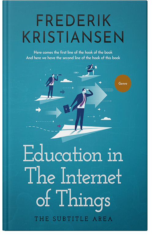 Front view of Premade Self-Improvement & Self-Help Book Cover - Blue Chill