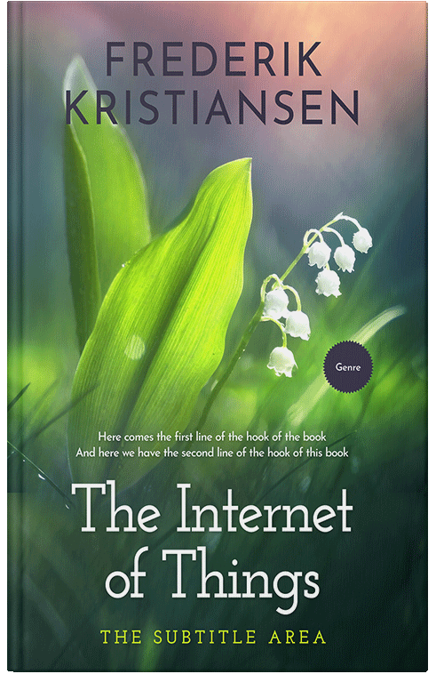 Front view of Premade Abstract Book Cover - Tom Thumb