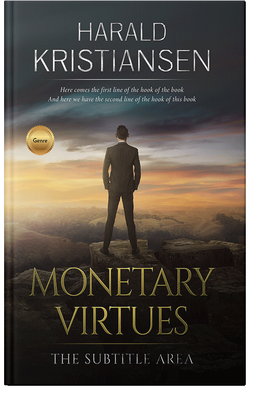 Front view of Premade Business Book Cover - Tan