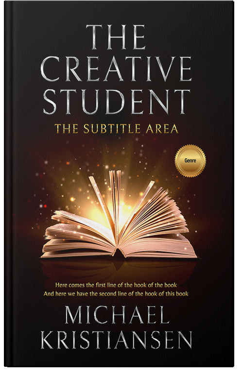 Front view of Premade Fantasy Book Cover - Tan