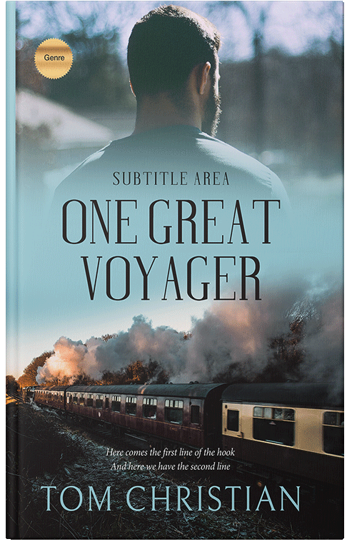 Front view of Premade Mystery & Thriller & Suspense Book Cover - Outer Space