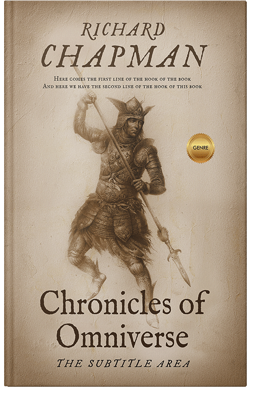 Front view of Premade Historical Book Cover - Vanilla
