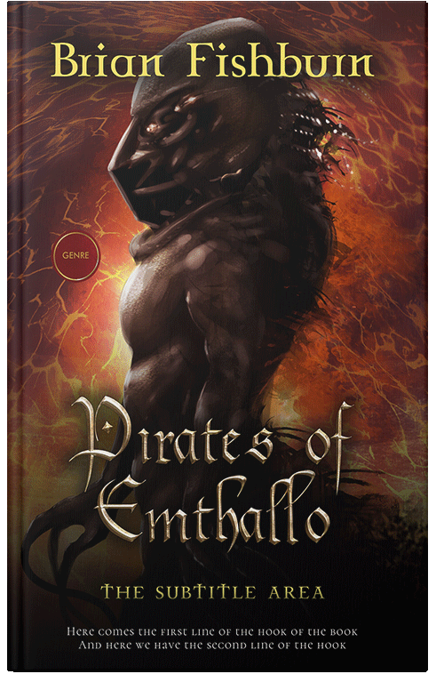 Front view of Premade Fantasy Book Cover - Coffee Bean