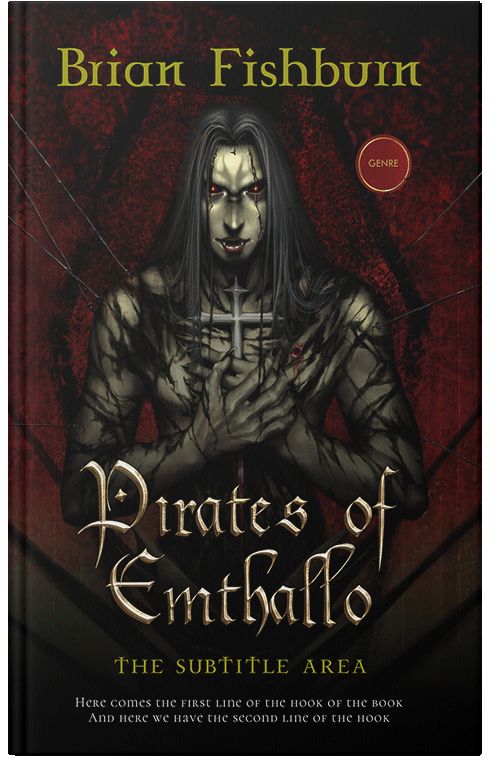 Front view of Premade Fantasy Book Cover - Night Rider