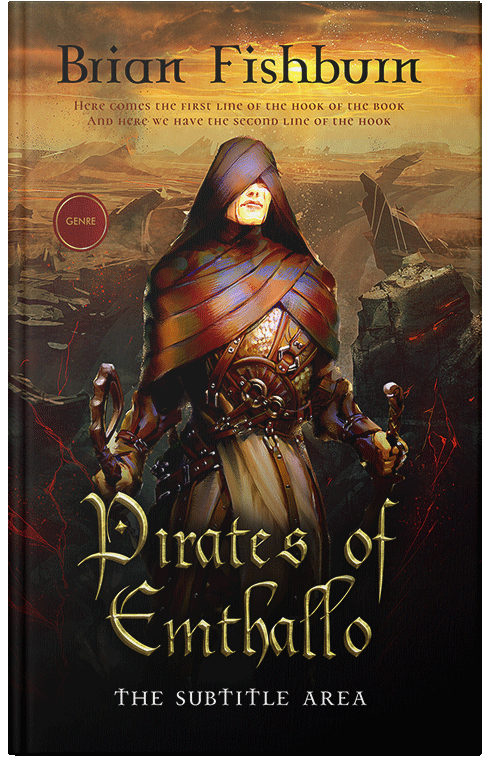 Front view of Premade Fantasy Book Cover - Tussock