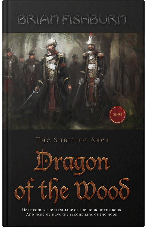 Front view of Premade Fantasy Book Cover - Cod Gray