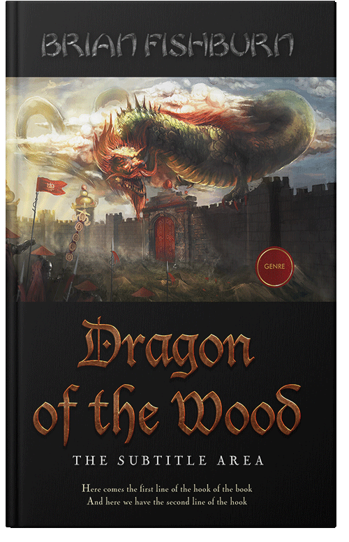 Front view of Premade Fantasy Book Cover - Indian Khaki