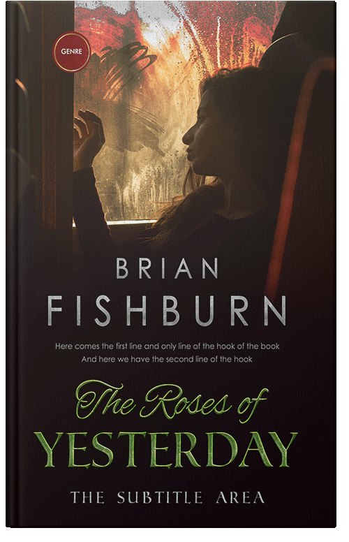 Front view of Premade Mystery & Thriller & Suspense Book Cover - Antique Brass