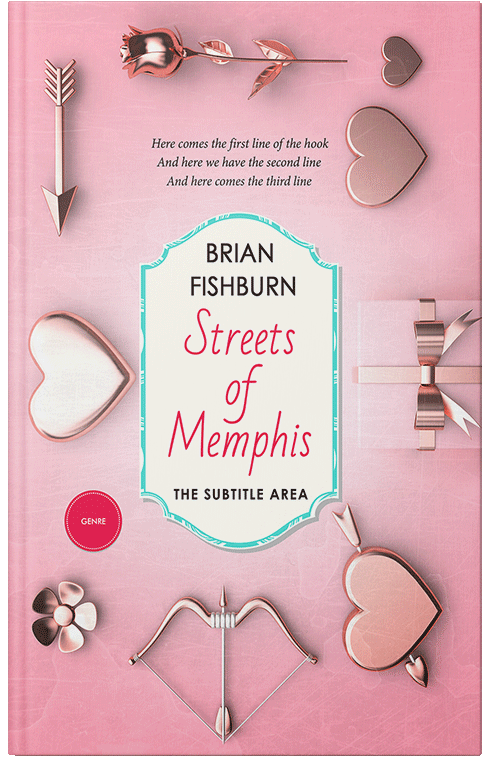 Front view of Premade Romance Book Cover - Azalea