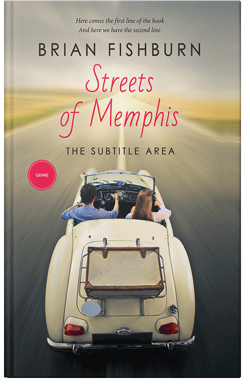 Front view of Premade Romance Book Cover - Heathered Gray