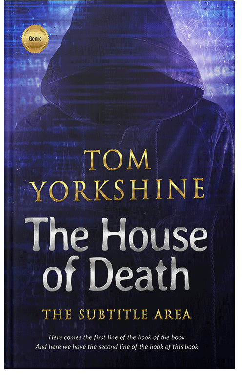 Front view of Premade Mystery & Thriller & Suspense Book Cover - Ebony